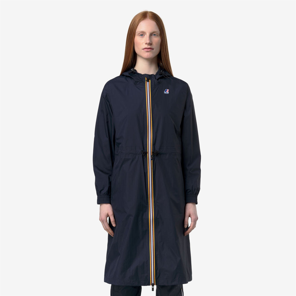 Jackets_WOMAN_LE VRAI 4.0 DELIA_3/4 Length_Blue Depth - Commercial 4