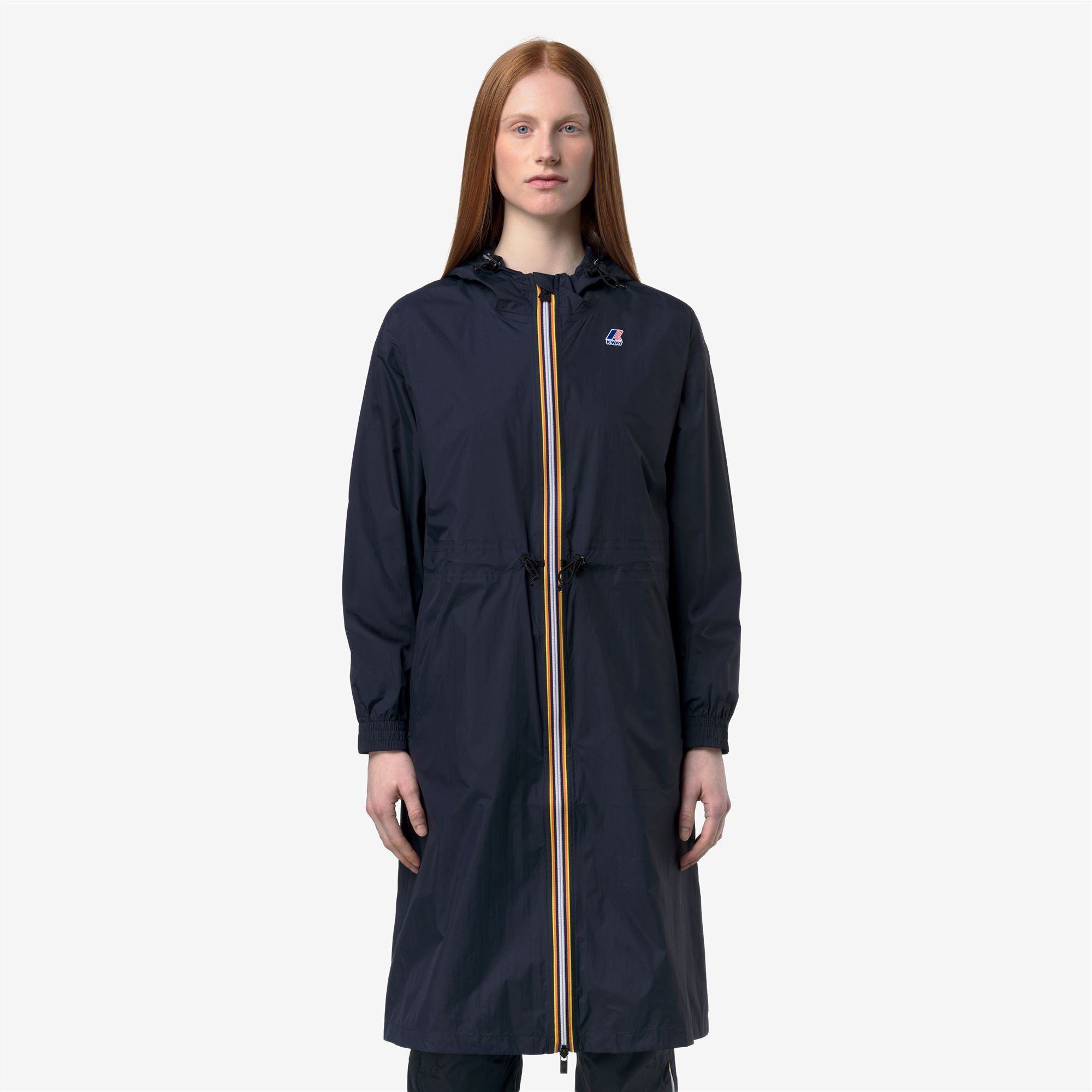 Jackets_WOMAN_LE VRAI 4.0 DELIA_3/4 Length_Blue Depth - Commercial 4