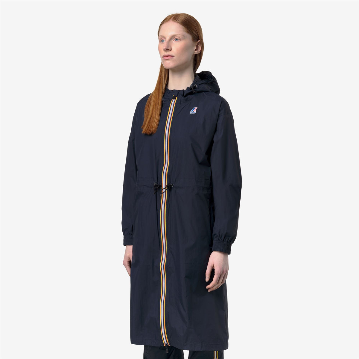 Jackets_WOMAN_LE VRAI 4.0 DELIA_3/4 Length_Blue Depth - Commercial 5