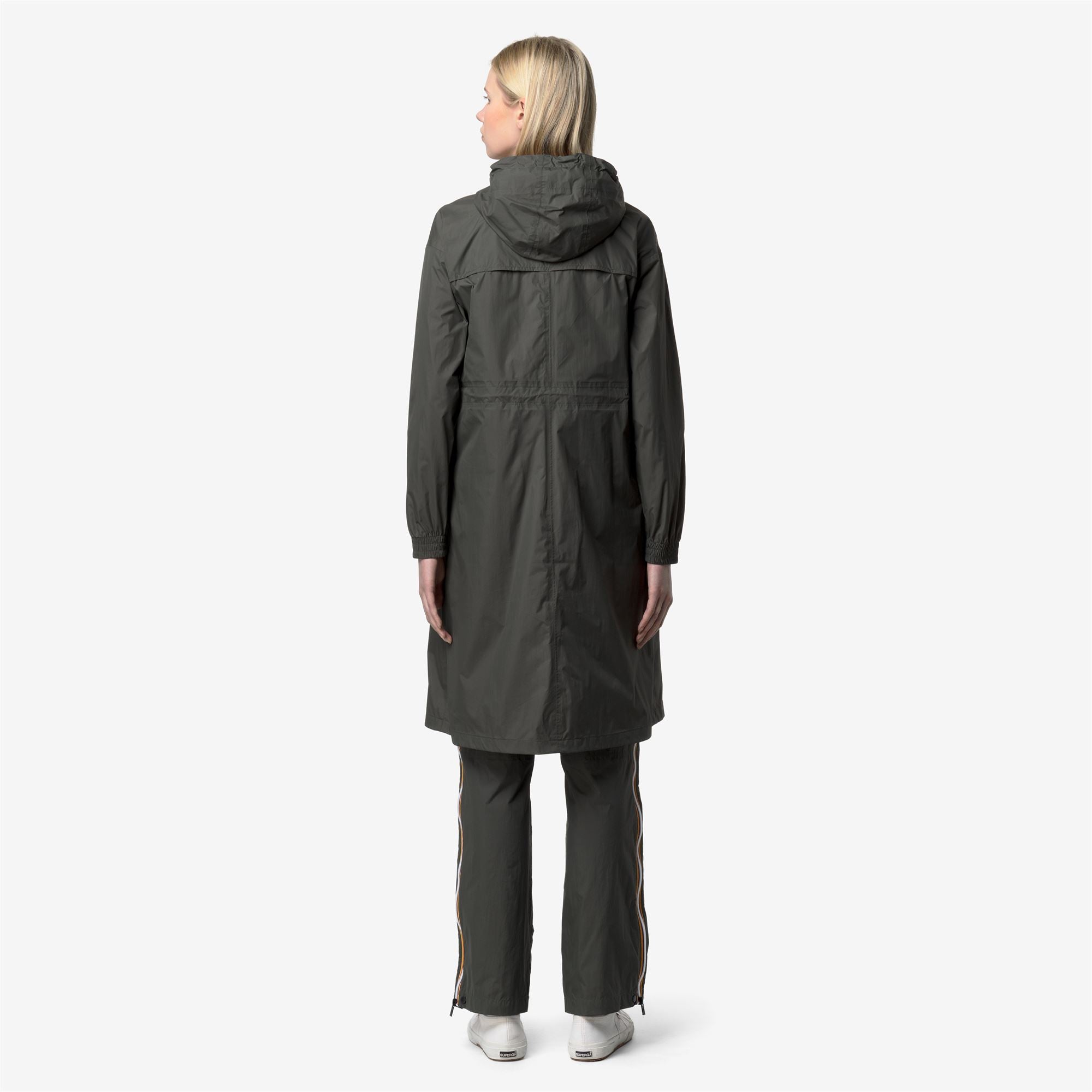 Jackets_WOMAN_LE VRAI 4.0 DELIA_3/4 Length_GREEN BLACKISH - Commercial 6