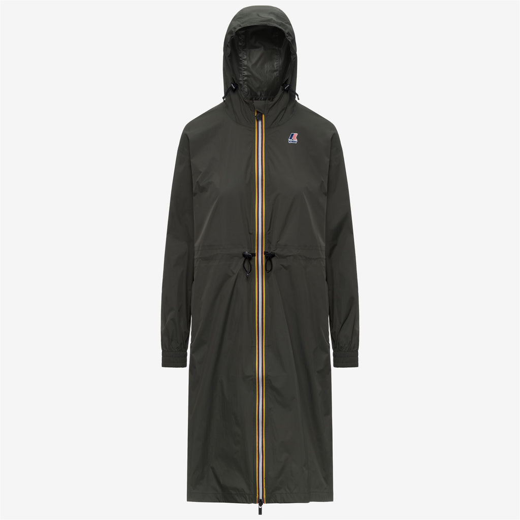 Jackets_WOMAN_LE VRAI 4.0 DELIA_3/4 Length_GREEN BLACKISH - Commercial 1
