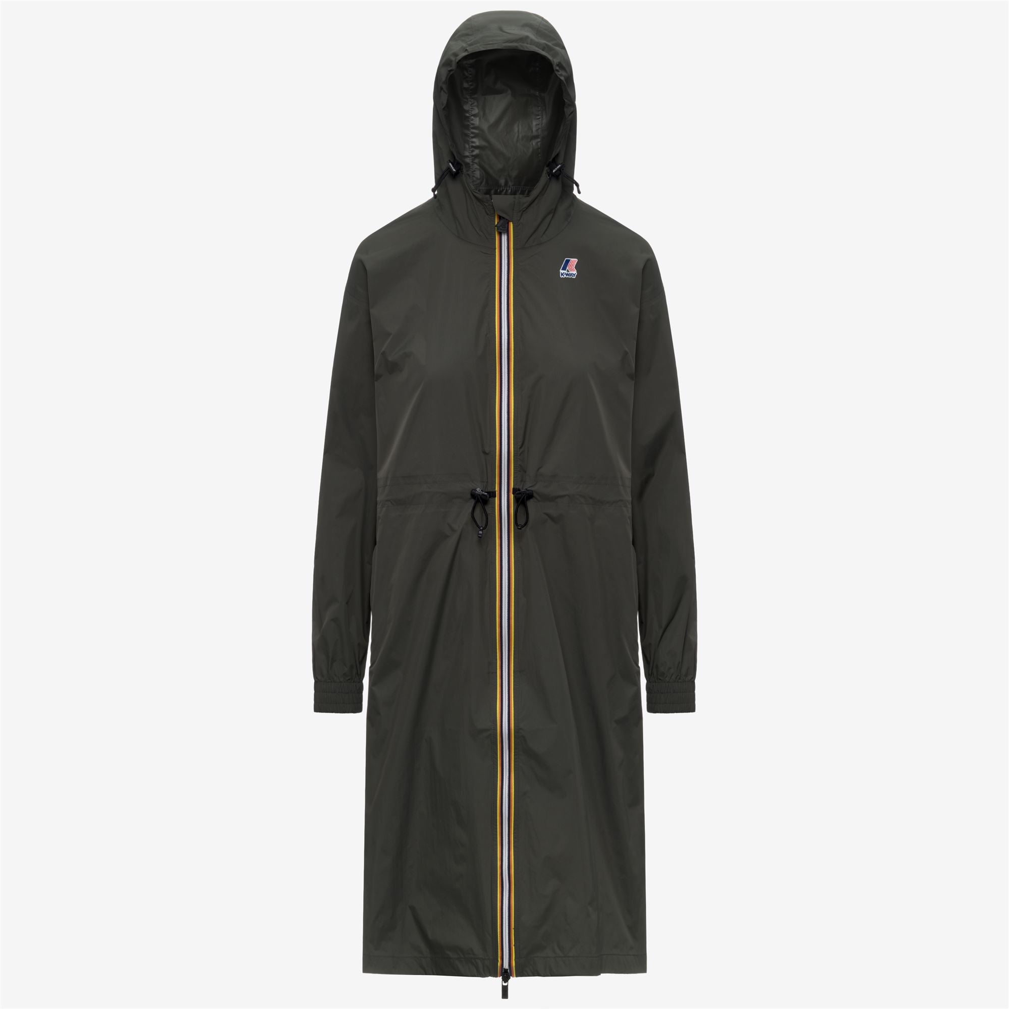Jackets_WOMAN_LE VRAI 4.0 DELIA_3/4 Length_GREEN BLACKISH - Commercial 1