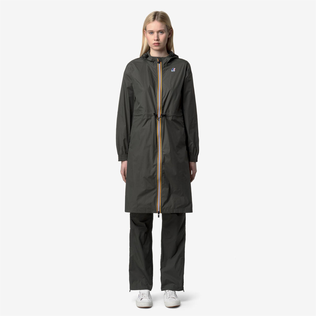 Jackets_WOMAN_LE VRAI 4.0 DELIA_3/4 Length_GREEN BLACKISH - Commercial 4