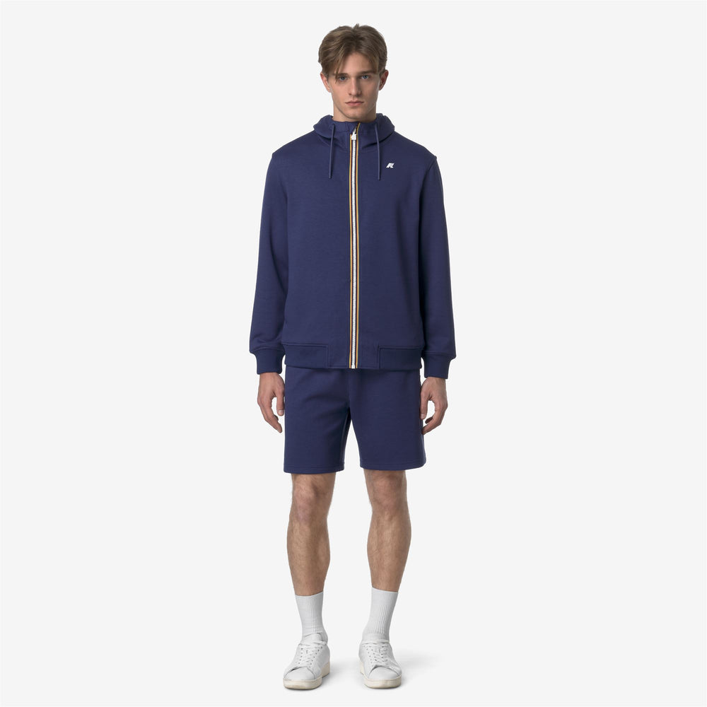 Deep Cobalt Men's Sport Bermuda Shorts for Warm Weather 02