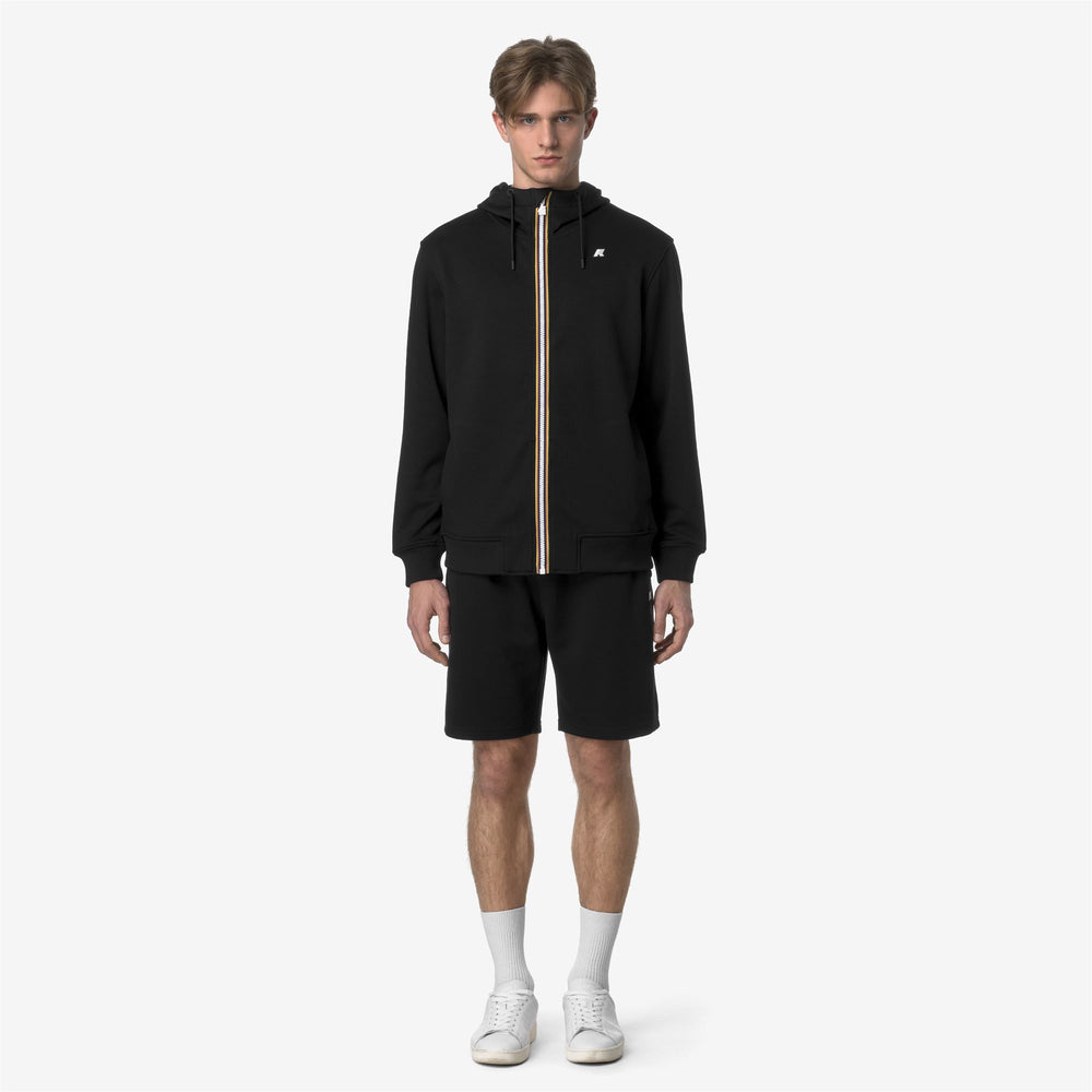 Bermuda Sportivi Uomo Nero Grigio per Clima Caldo 02