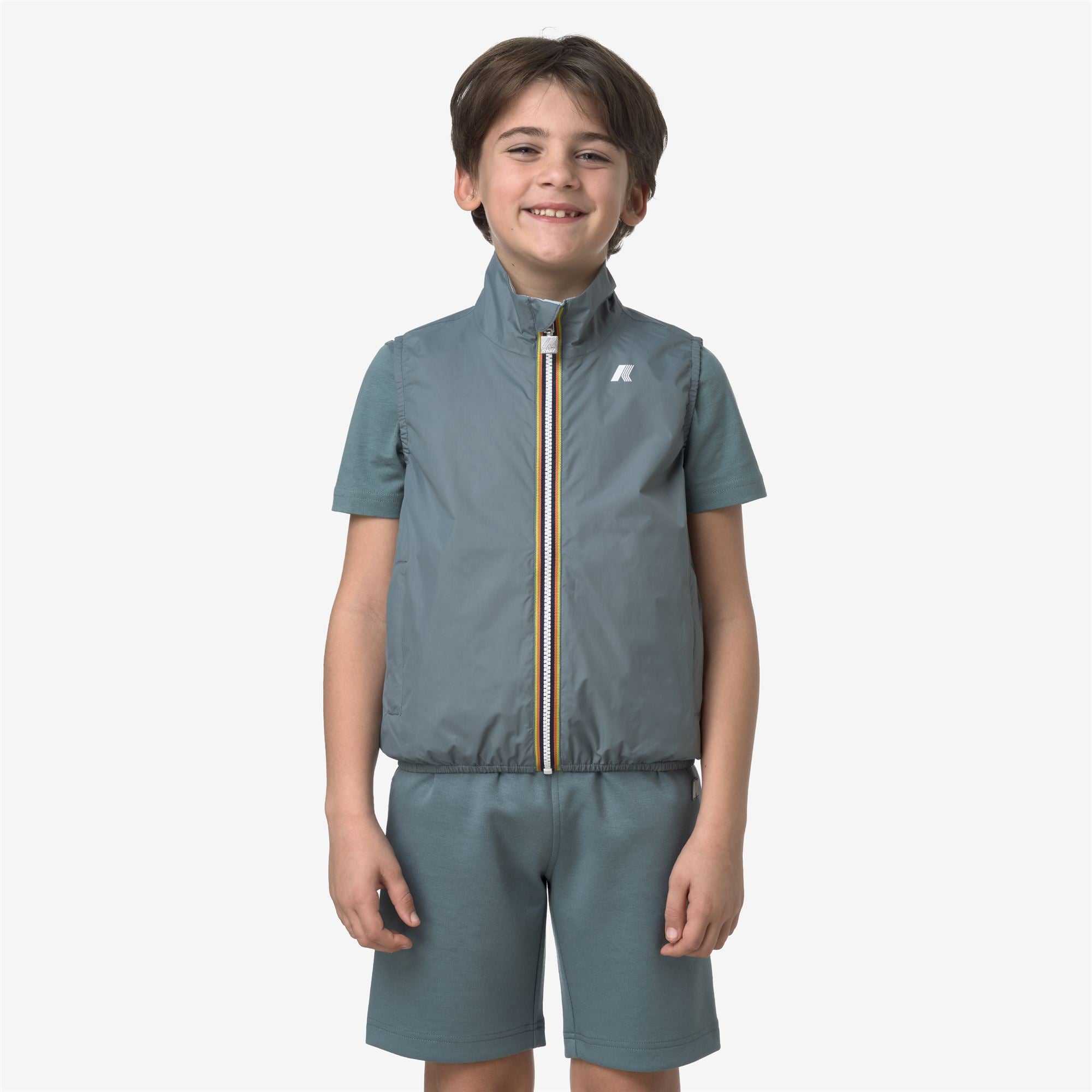 Jackets_BOY_P. VALEN PLUS.2 DOUBLE_Vest_Green Iron - Blue Baby - Commercial 4