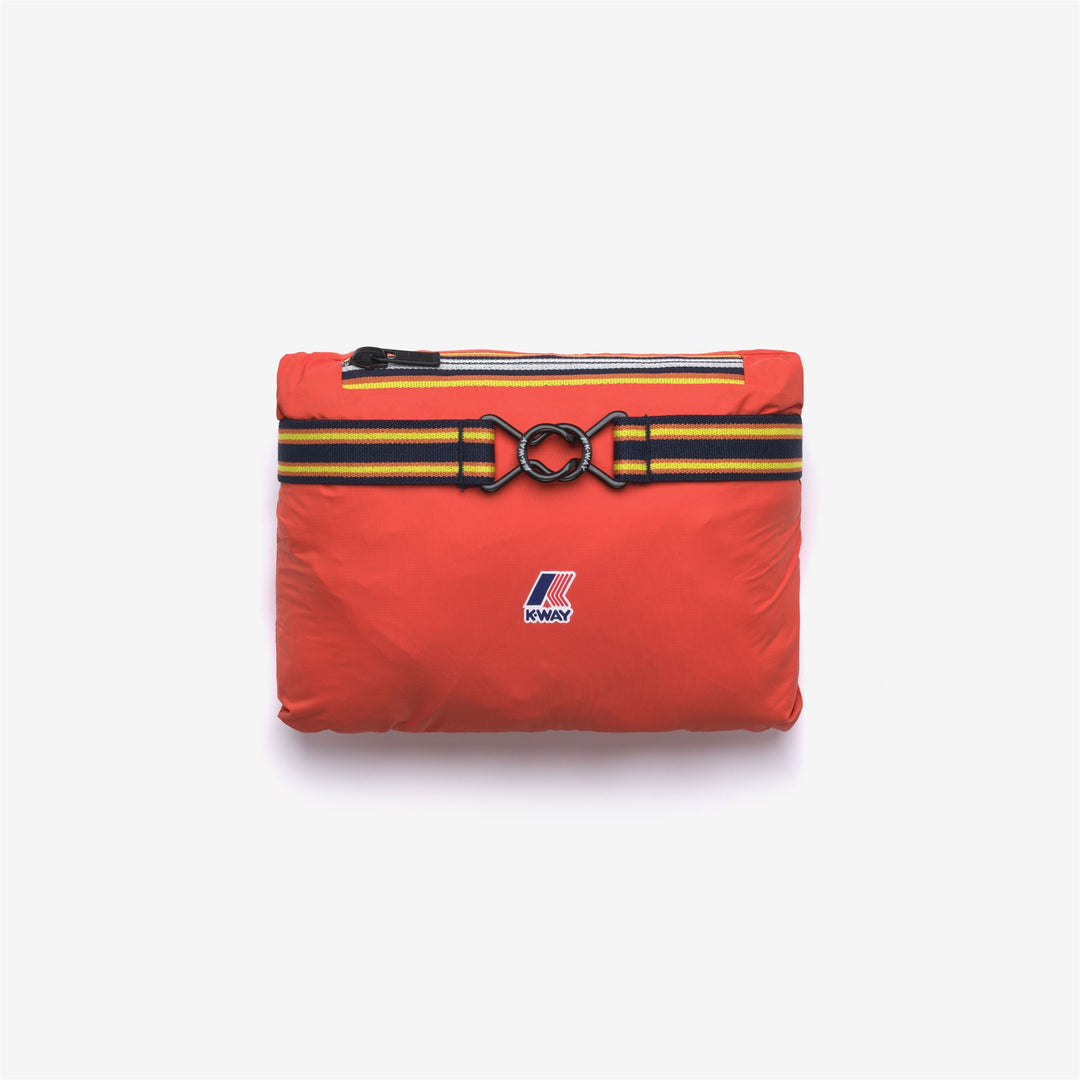 Chaqueta impermeable plegable unisex naranja para niños main