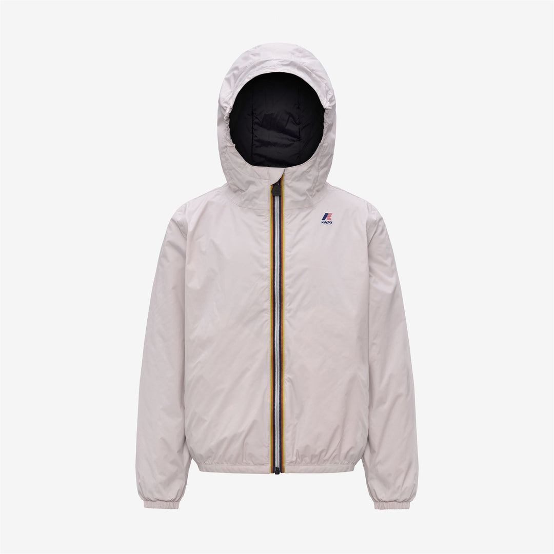 Chaqueta impermeable plegable unisex gris para niños 01