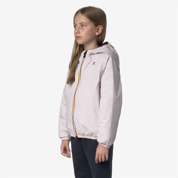 Chaqueta impermeable plegable unisex gris para niños 5