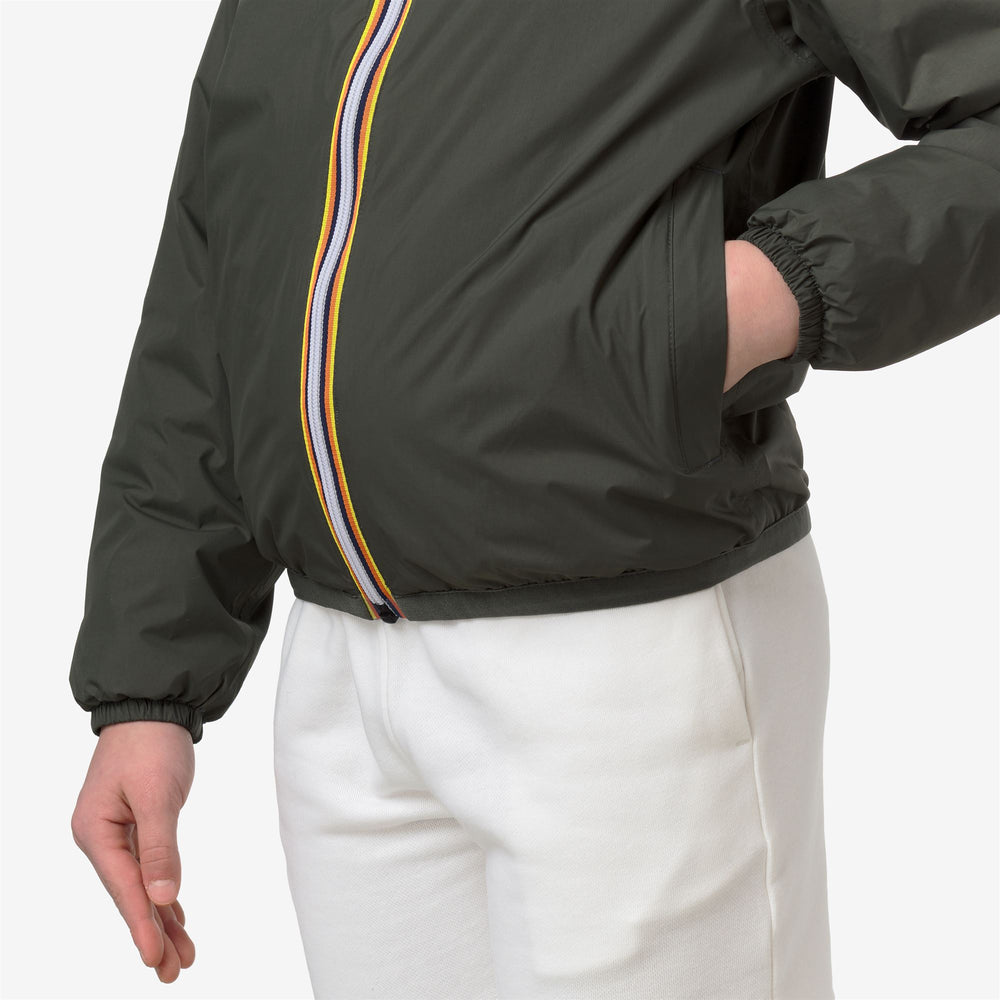 Chaqueta térmica plegable unisex para niños verde oscuro 02