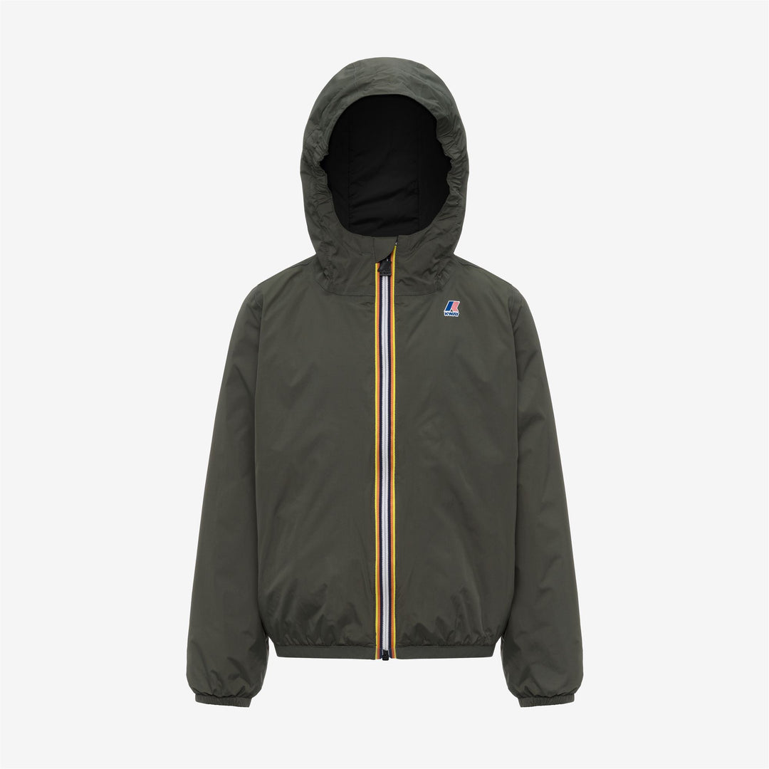 Chaqueta térmica plegable unisex para niños verde oscuro main