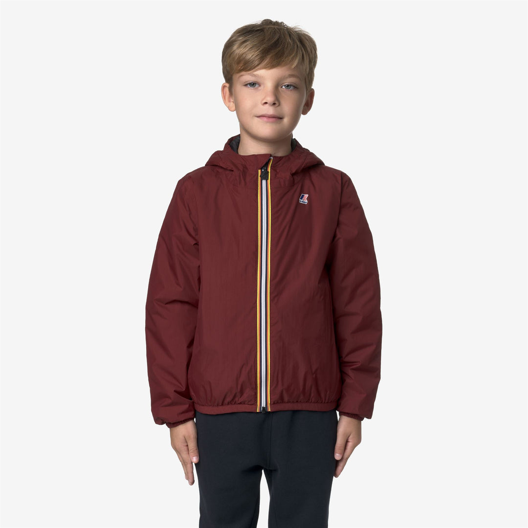 Red unisex Kids' Packable Warm Waterproof Jacket main
