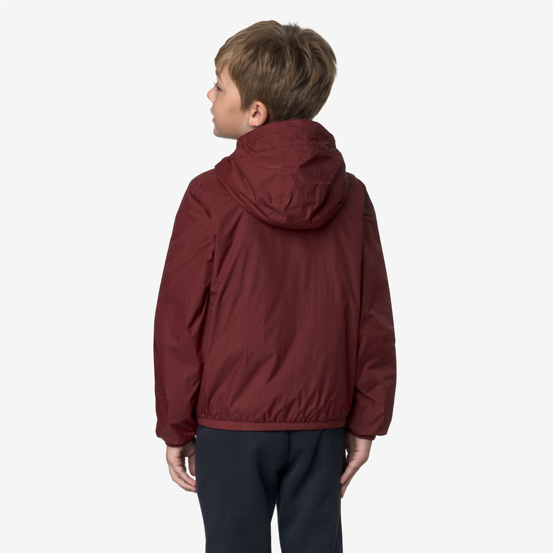 Red unisex Kids' Packable Warm Waterproof Jacket main