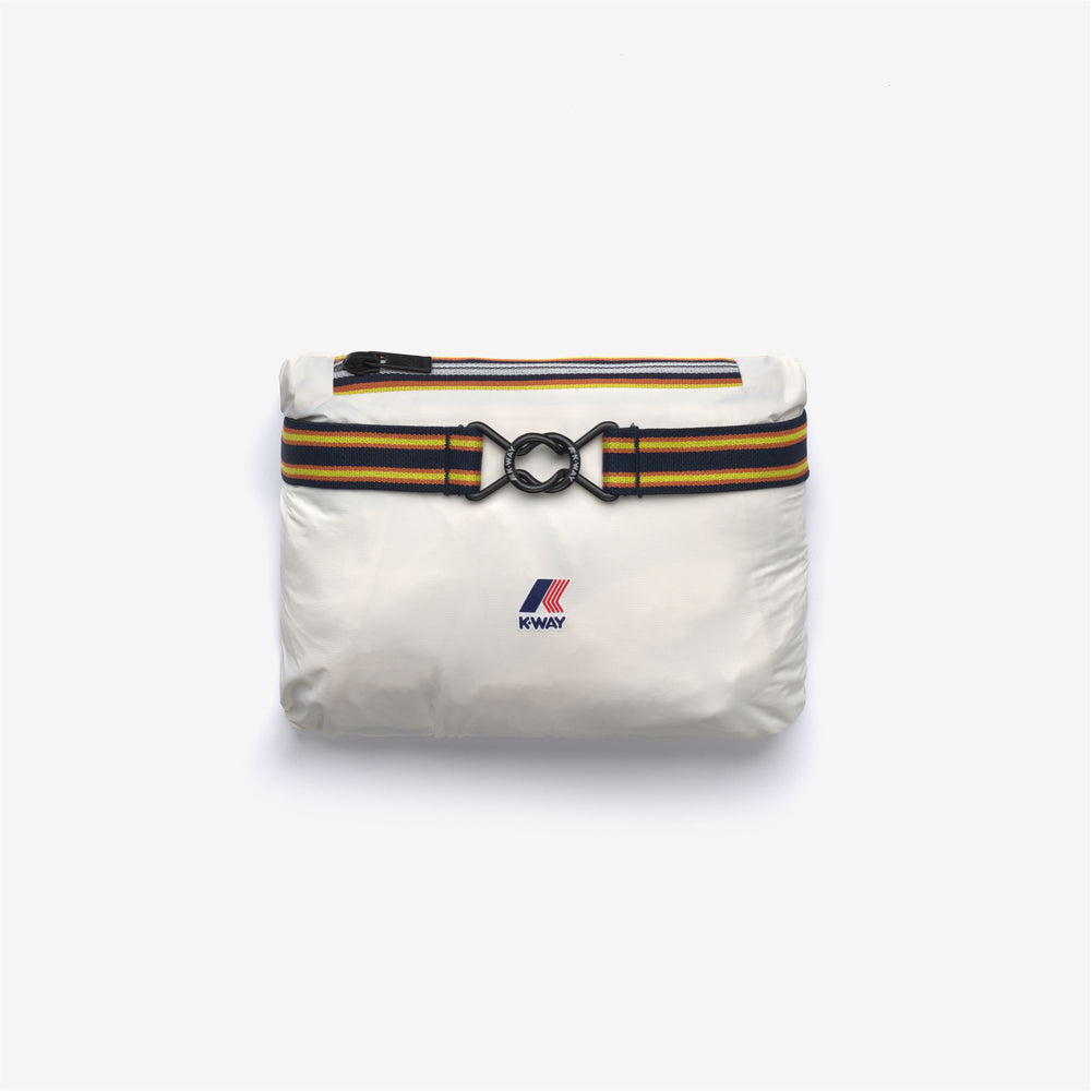 Chaqueta impermeable plegable unisex blanca para niños 02