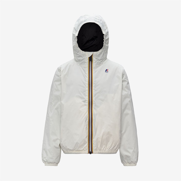 Chaqueta impermeable plegable unisex blanca para niños 5