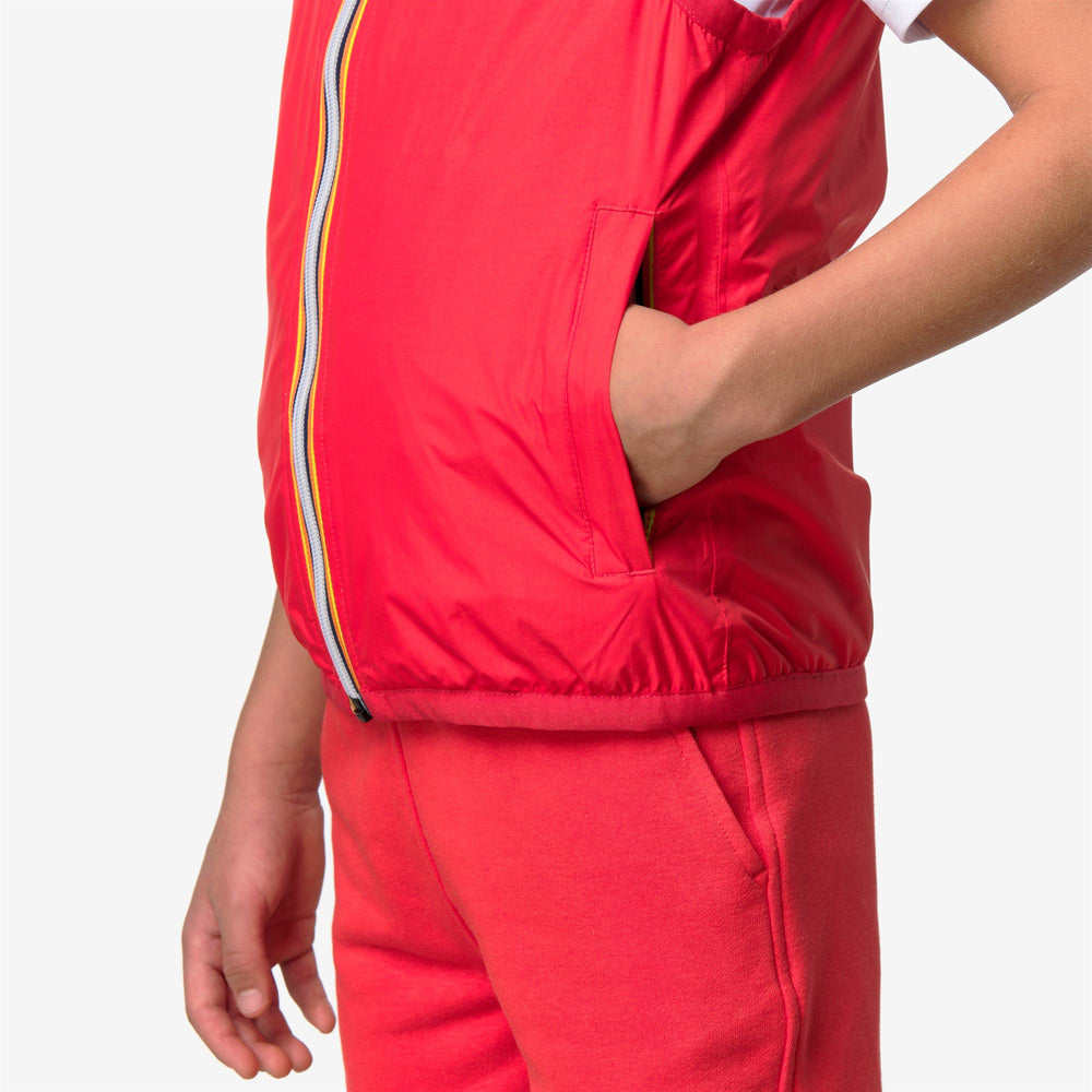 P. LE VRAI 4.0 ROULAND WARM - Jackets - Gilet - Bambino/a - RED POPPY 02