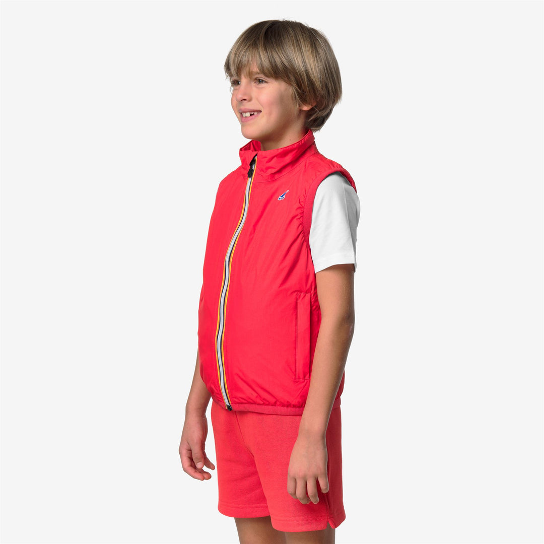 P. LE VRAI 4.0 ROULAND WARM - Jackets - Gilet - Bambino/a - RED POPPY main