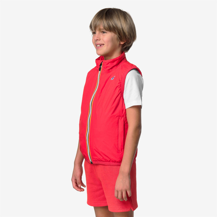 P. LE VRAI 4.0 ROULAND WARM - Jackets - Gilet - Bambino/a - RED POPPY 5