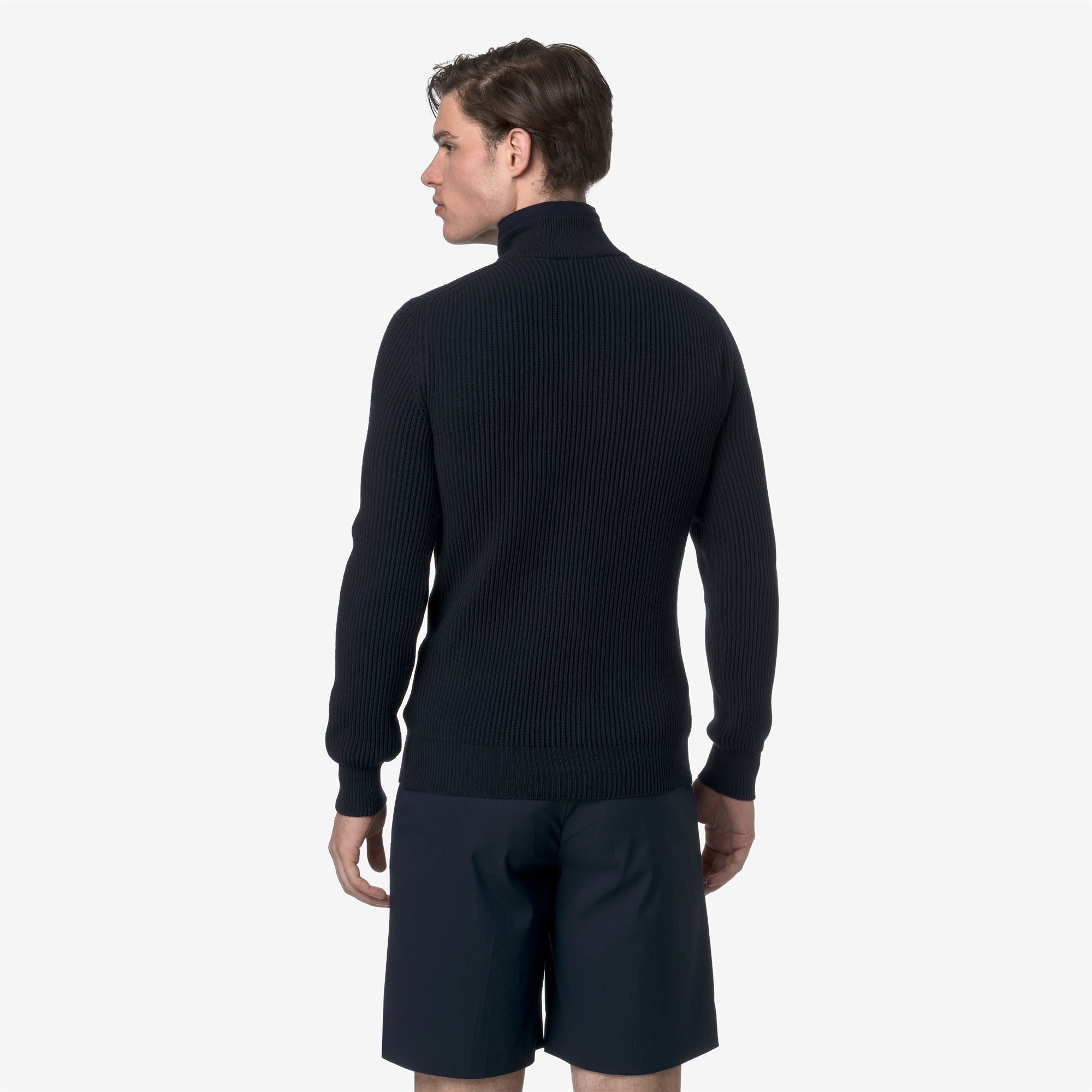 Knitwear_UNISEX_FINNET MIX COTTON_Pull Over_Blue Depth - Commercial 6