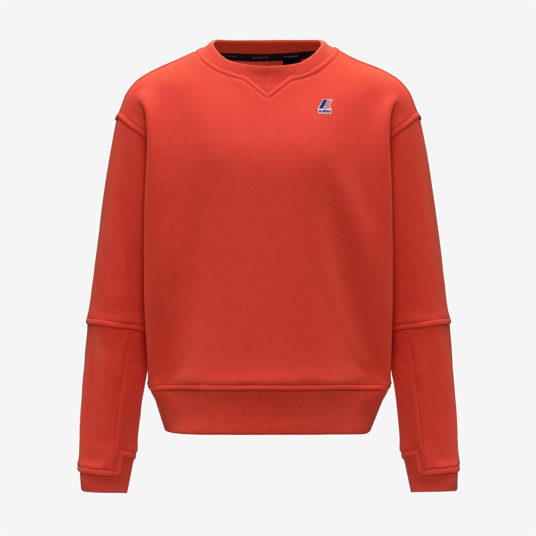 Felpa unisex arancione per bambini, ideale per attività all'aperto 01