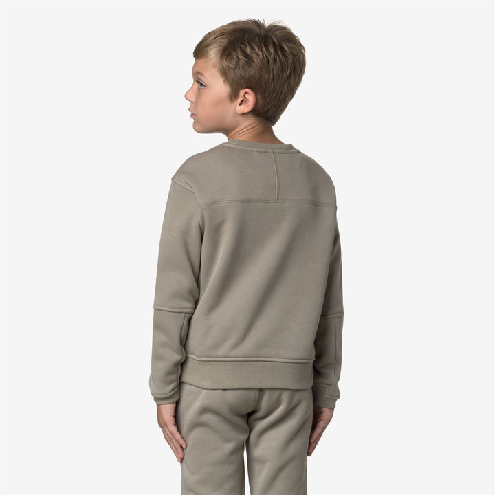 Green unisex Kids' Fleece Pull Over Sweatshirt 5