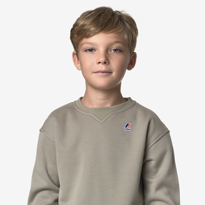 Green unisex Kids' Fleece Pull Over Sweatshirt 2