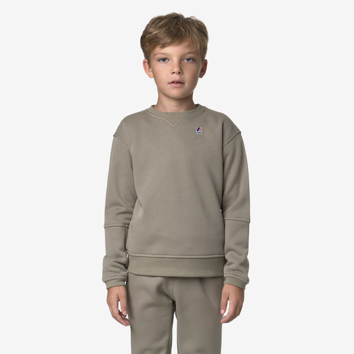 Green unisex Kids' Fleece Pull Over Sweatshirt 3