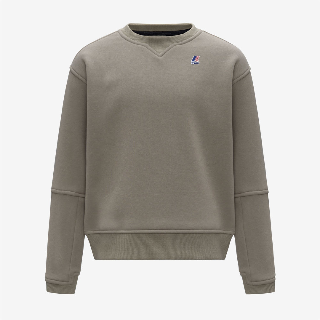 Felpa unisex verde in pile per bambini 01