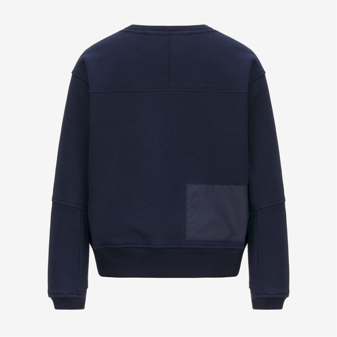 Maglione unisex blu in pile di cotone spazzolato per bambini main