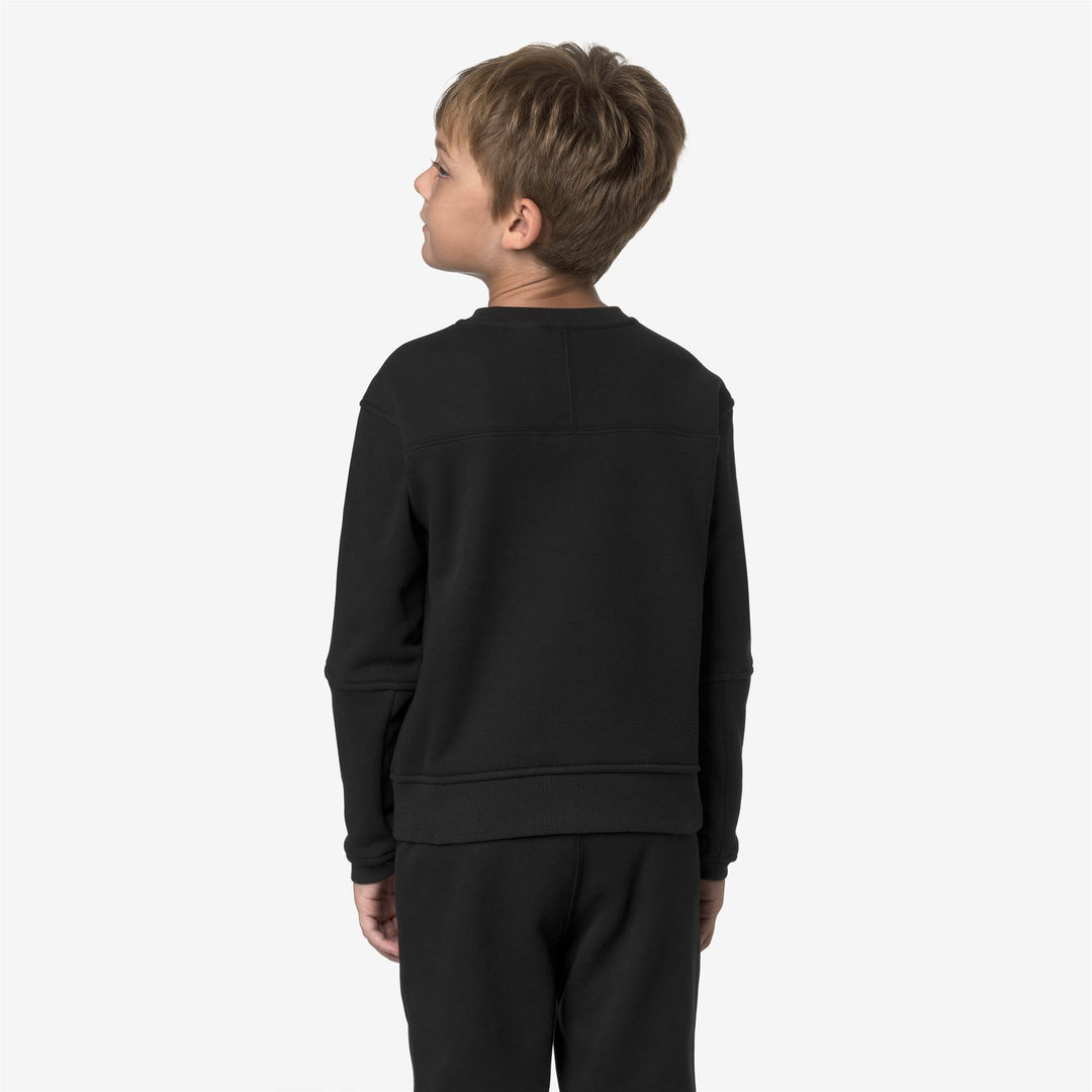 Black unisex Kids' Fleece Pullover for Outdoor Activities main