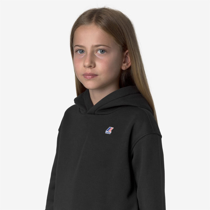 Black Girl's Fleece Hoodie for Outdoor Activities 4