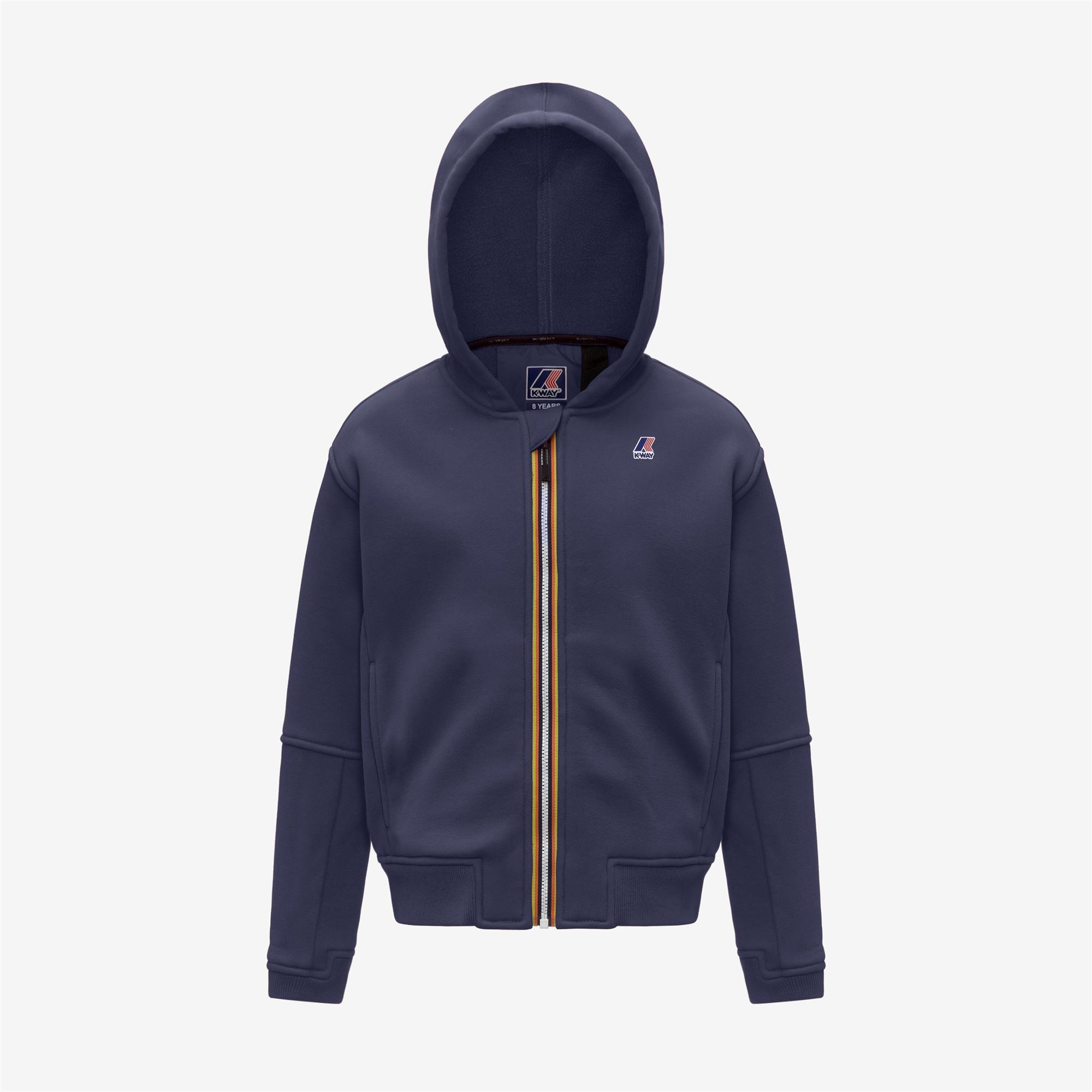Fleece_KID UNISEX_P. PROS BRUSHED PC_Hoodie Full Zip_Blue Deep Cobalt - Commercial 1
