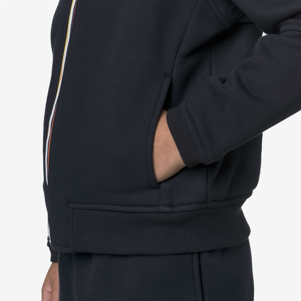 Blue unisex Kids' Full Zip Fleece Hoodie for Outdoor Activities 02