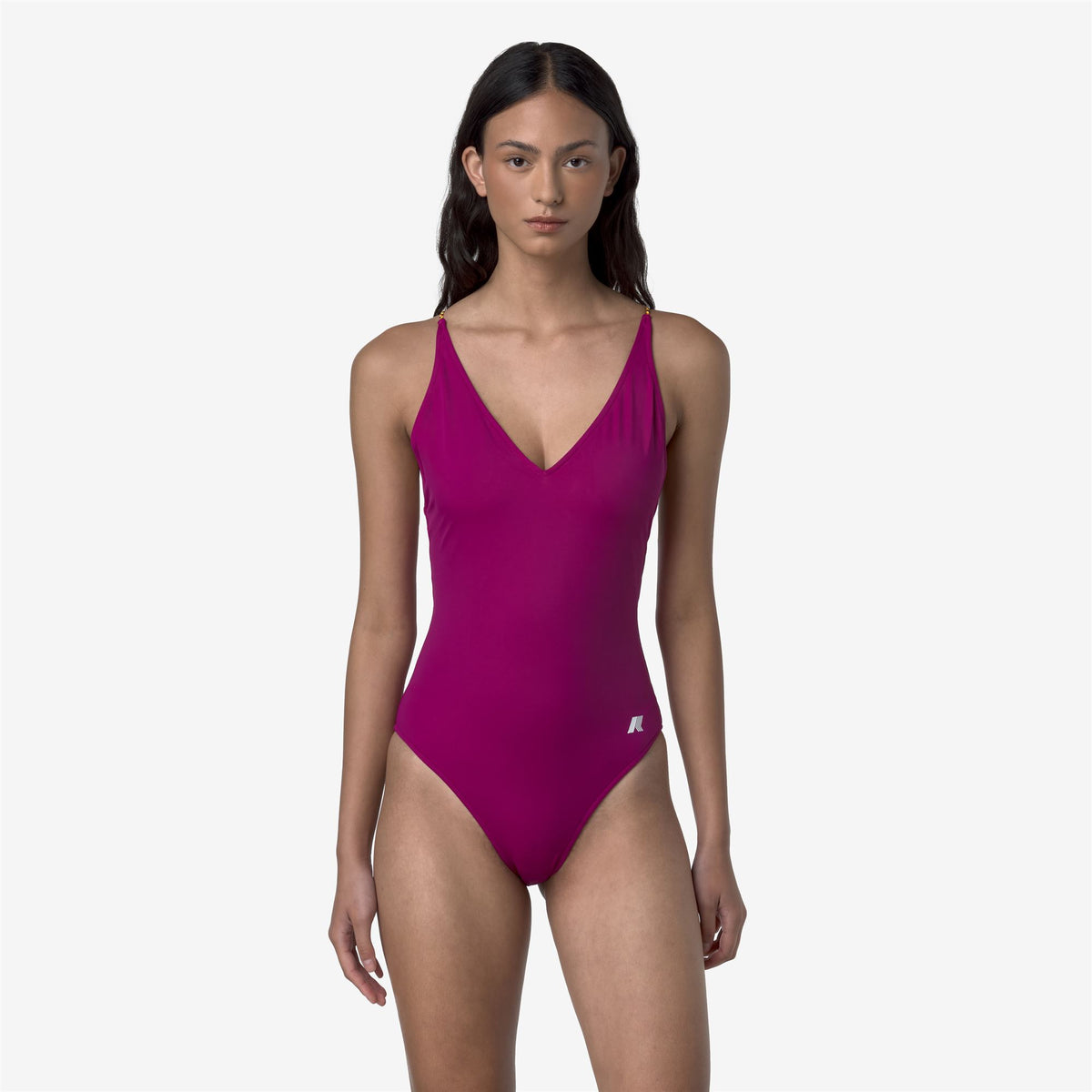 Bathing Suits_WOMAN_CROSEL BEACH_Swimsuit_Fuchsia Red Baton - Commercial 4