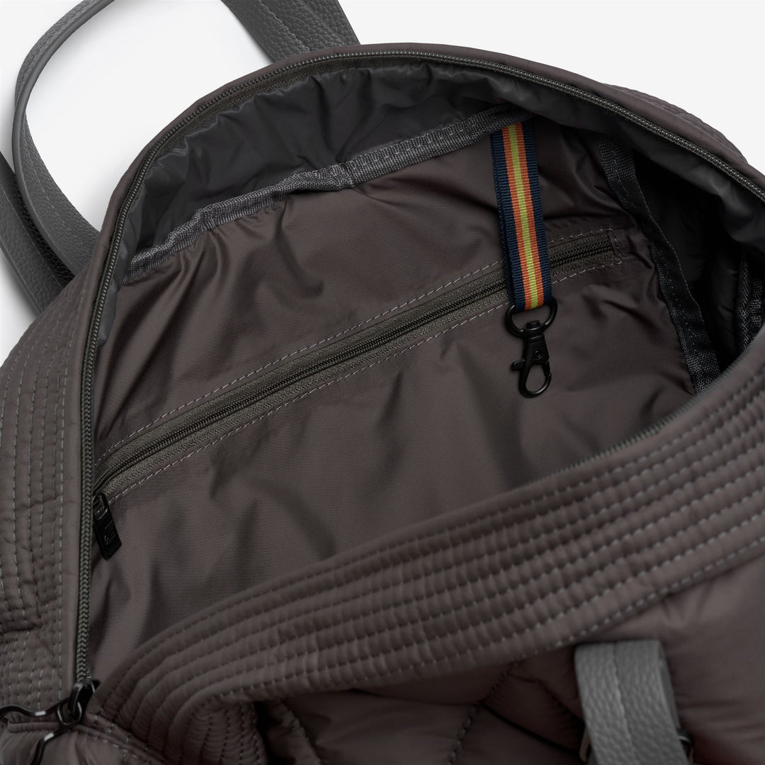 Borsa tote trapuntata unisex color oliva nero per sport e viaggi main