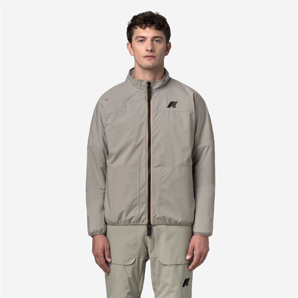 Fleece_UNISEX_BESSANNE SHERPA_Jacket_White G - Green Oak - Commercial 7