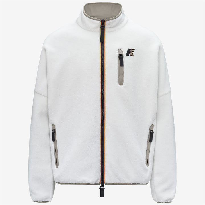BESSANNE SHERPA Felpe Giacca Unisex White G-Green Oak 5