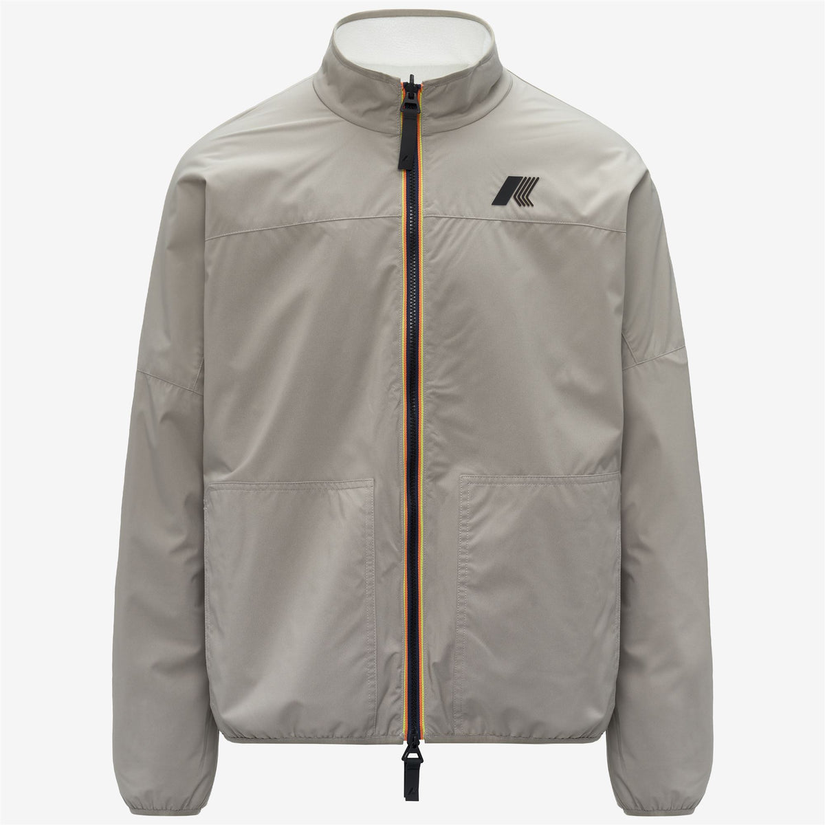Fleece_UNISEX_BESSANNE SHERPA_Jacket_White G - Green Oak - Commercial 2