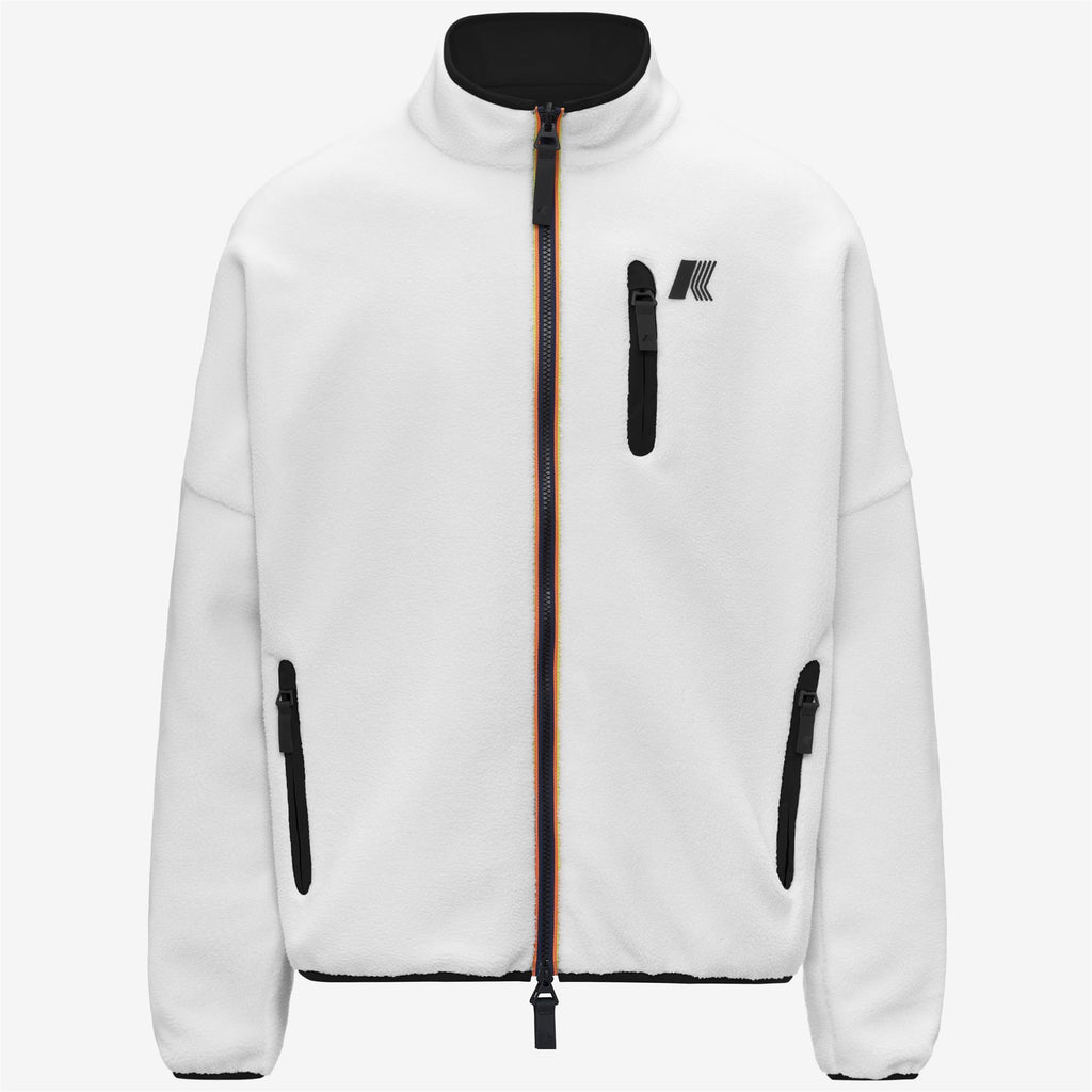 Fleece_UNISEX_BESSANNE SHERPA_Jacket_White G - Black - Commercial 1