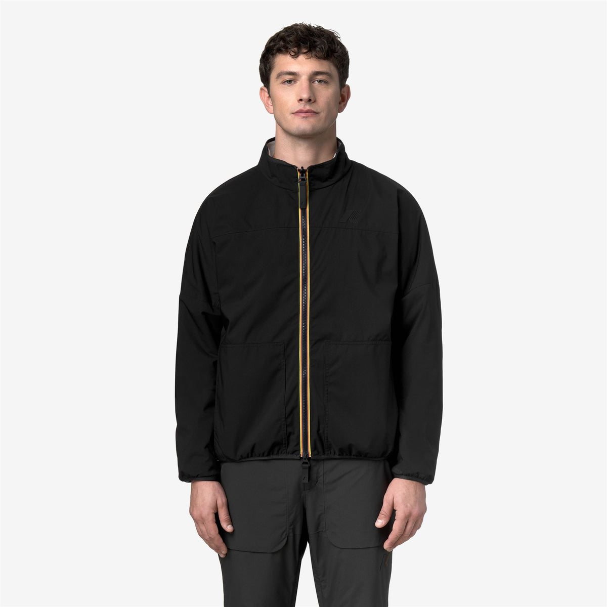 Fleece_UNISEX_BESSANNE SHERPA_Jacket_White G - Black - Commercial 7