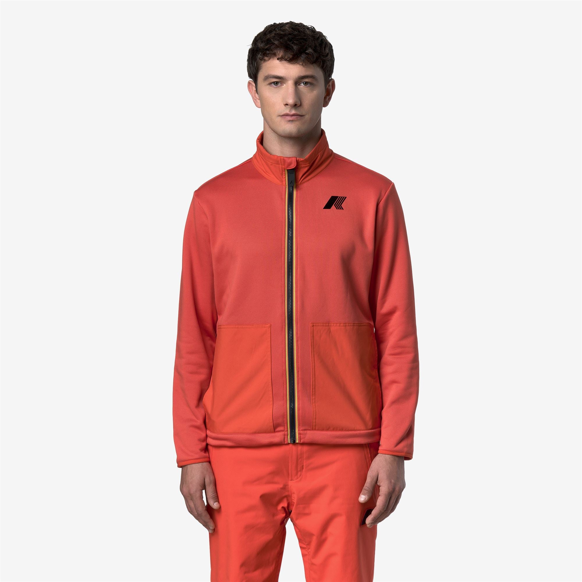 Fleece_MAN_BOURG POLAR_Jacket_Orange Fiesta - Commercial 4