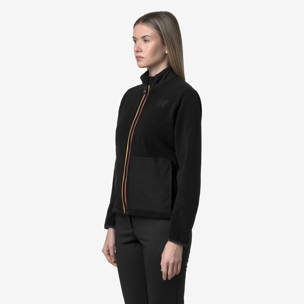 Fleece_WOMAN_BRESSE POLAR_Jacket_Black Pure - Commercial 5