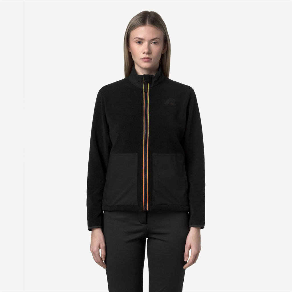 Fleece_WOMAN_BRESSE POLAR_Jacket_Black Pure - Commercial 4