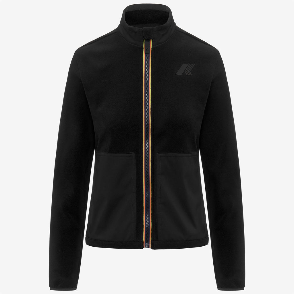 Fleece_WOMAN_BRESSE POLAR_Jacket_Black Pure - Commercial 1