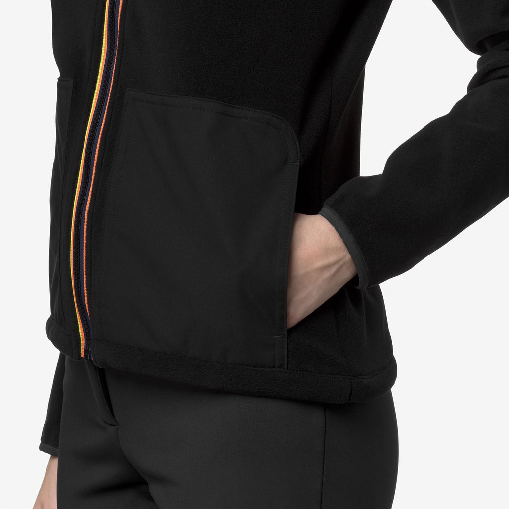 Fleece_WOMAN_BRESSE POLAR_Jacket_Black Pure - Commercial 7