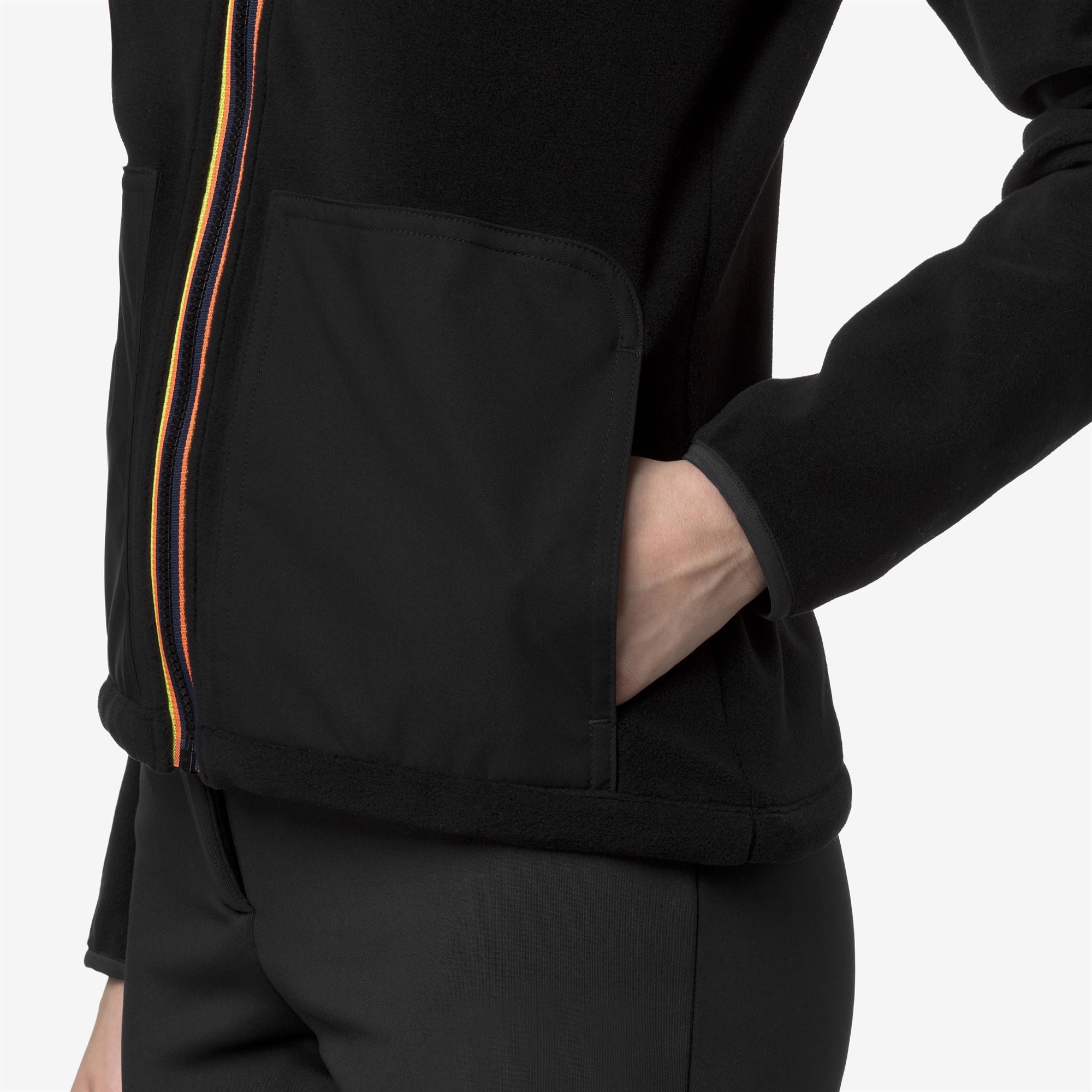 Fleece_WOMAN_BRESSE POLAR_Jacket_Black Pure - Commercial 7