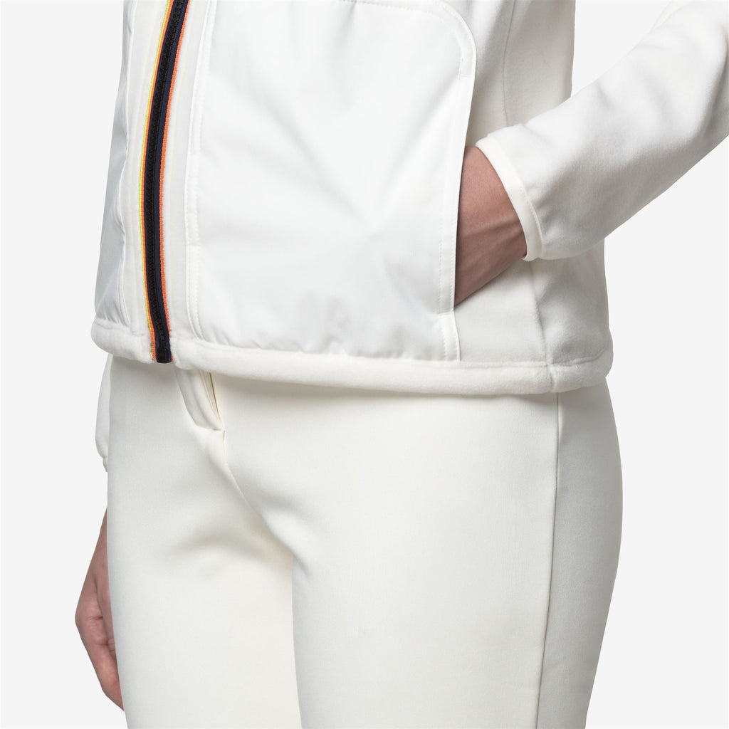 Fleece_WOMAN_BRESSE POLAR_Jacket_White Gardenia - Commercial 7