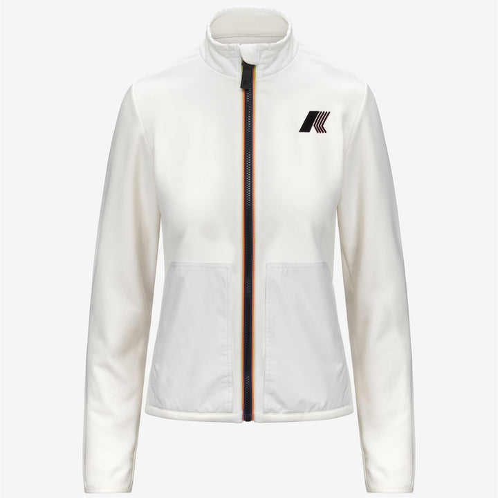BRESSE POLAR Felpe Giacca Donna White Gardenia 5
