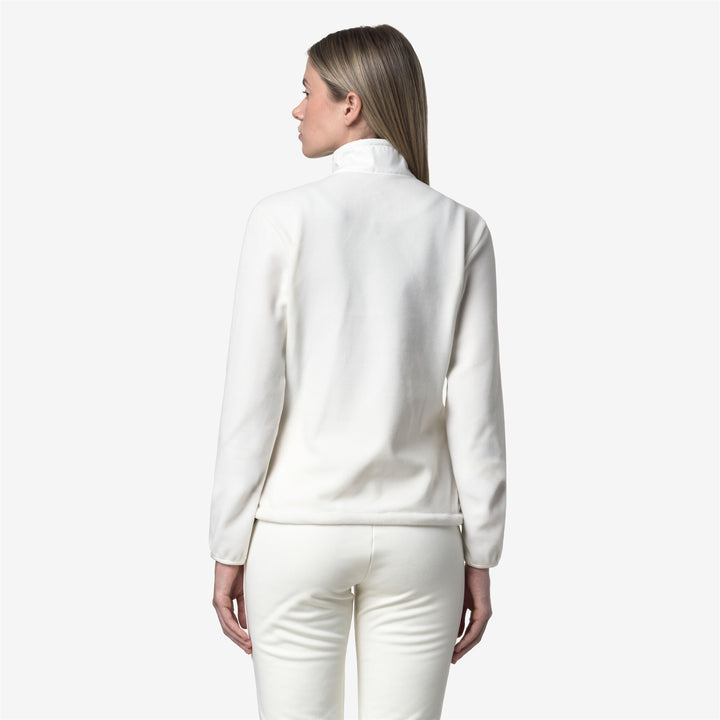 BRESSE POLAR Felpe Giacca Donna White Gardenia 3