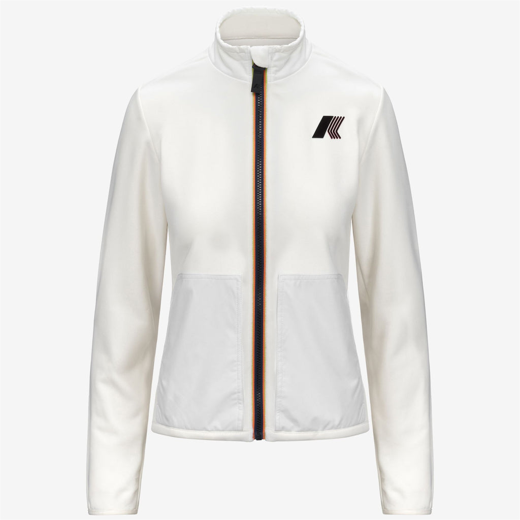 Fleece_WOMAN_BRESSE POLAR_Jacket_White Gardenia - Commercial 1